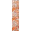 SAFAVIEH Area Rug 8×10 – Madison Collection – Large – Blue & Grey, Modern Boho Abstract Design, Non-Shedding & Easy Cleaning, Ideal for Living Room, Bedroom, Office, Dining Space (MAD440M)(Grey/Orange)
