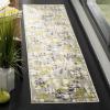 SAFAVIEH Area Rug 8×10 – Skyler Collection – Large – Grey & Purple, Modern Abstract Design, Non-Shedding & Easy Cleaning, Ideal for Living Room, Bedroom, Office, Dining Space (SKY193R)(Grey/Green)