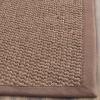 SAFAVIEH Area Rug 8×11 – Natural Fiber Collection – Large – Marble, Sisal, Woven Design with Border (NF525C)(Chocolate)