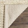 SAFAVIEH Area Rug 8×11 – Natural Fiber Collection – Large – Marble, Sisal, Woven Design with Border (NF525C)(Creme)