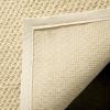 SAFAVIEH Area Rug 8×11 – Natural Fiber Collection – Large – Marble, Sisal, Woven Design with Border (NF525C)(Creme)
