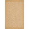 SAFAVIEH Area Rug 8×11 – Natural Fiber Collection – Large – Marble, Sisal, Woven Design with Border (NF525C)(Maize)