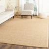 SAFAVIEH Area Rug 8×11 – Natural Fiber Collection – Large – Marble, Sisal, Woven Design with Border (NF525C)(Maize)