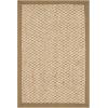 SAFAVIEH Area Rug 8×11 – Natural Fiber Collection – Large – Marble, Sisal, Woven Design with Border (NF525C)(Natural)