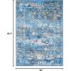 SAFAVIEH Bahia Collection Area Rug – 5’5″ x 7’7″, Blue & Gold, Boho Overdyed Design, Non-Shedding & Easy Care, Machine Washable Ideal for High Traffic Areas in Living Room, Bedroom (BAH168M)(Blue/Gold)