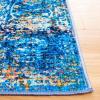 SAFAVIEH Bahia Collection Area Rug – 5’5″ x 7’7″, Blue & Gold, Boho Overdyed Design, Non-Shedding & Easy Care, Machine Washable Ideal for High Traffic Areas in Living Room, Bedroom (BAH168M)(Blue/Gold)