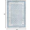 SAFAVIEH Brentwood Collection 8′ x 10′ Blue / Yellow BNT899M Traditional Oriental Distressed Non-Shedding Living Room Bedroom Dining Home Office Area Rug(Blue/Yellow)