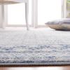 SAFAVIEH Brentwood Collection 8′ x 10′ Blue / Yellow BNT899M Traditional Oriental Distressed Non-Shedding Living Room Bedroom Dining Home Office Area Rug(Ivory/Light Grey)