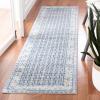 SAFAVIEH Brentwood Collection 8′ x 10′ Blue / Yellow BNT899M Traditional Oriental Distressed Non-Shedding Living Room Bedroom Dining Home Office Area Rug(Ivory/Aqua)