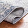 SAFAVIEH Brentwood Collection 8′ x 10′ Blue / Yellow BNT899M Traditional Oriental Distressed Non-Shedding Living Room Bedroom Dining Home Office Area Rug(Ivory/Light Grey)