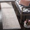 SAFAVIEH Brentwood Collection 8′ x 10′ Blue / Yellow BNT899M Traditional Oriental Distressed Non-Shedding Living Room Bedroom Dining Home Office Area Rug(Light Grey / Blue)