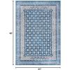 SAFAVIEH Brentwood Collection 8′ x 10′ Blue / Yellow BNT899M Traditional Oriental Distressed Non-Shedding Living Room Bedroom Dining Home Office Area Rug(Navy/Beige)