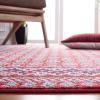 SAFAVIEH Brentwood Collection 8′ x 10′ Blue / Yellow BNT899M Traditional Oriental Distressed Non-Shedding Living Room Bedroom Dining Home Office Area Rug(Red/Ivory)