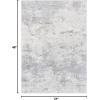 SAFAVIEH Brentwood Collection Area Rug – 9′ x 12′, Grey & Ivory, Modern Abstract Design, Non-Shedding & Easy Care, Ideal for High Traffic Areas in Living Room, Bedroom (BNT822H)(Grey/Ivory)