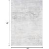 SAFAVIEH Brentwood Collection Area Rug – 9′ x 12′, Grey & Ivory, Modern Abstract Design, Non-Shedding & Easy Care, Ideal for High Traffic Areas in Living Room, Bedroom (BNT822H)(Ivory/Grey)