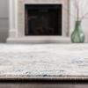 SAFAVIEH Brentwood Collection Area Rug – 9′ x 12′, Grey & Ivory, Modern Abstract Design, Non-Shedding & Easy Care, Ideal for High Traffic Areas in Living Room, Bedroom (BNT822H)(Light Grey / Blue)