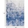 SAFAVIEH Brentwood Collection Area Rug – 9′ x 12′, Grey & Ivory, Modern Abstract Design, Non-Shedding & Easy Care, Ideal for High Traffic Areas in Living Room, Bedroom (BNT822H)(Grey/Navy)