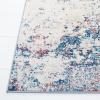 SAFAVIEH Brentwood Collection Area Rug – 9′ x 12′, Grey & Ivory, Modern Abstract Design, Non-Shedding & Easy Care, Ideal for High Traffic Areas in Living Room, Bedroom (BNT822H)(Navy/Red)