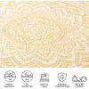 SAFAVIEH Courtyard Collection 8′ x 10′ Beige/Brown CY8734 Indoor-Outdoor Patio Backyard Mudroom Area-Rug(Ivory/Gold)