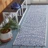 SAFAVIEH Courtyard Collection 8′ x 10′ Beige/Brown CY8734 Indoor-Outdoor Patio Backyard Mudroom Area-Rug(Ivory/Navy)