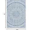 SAFAVIEH Courtyard Collection 8′ x 10′ Beige/Brown CY8734 Indoor-Outdoor Patio Backyard Mudroom Area-Rug(Ivory/Navy)