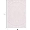 SAFAVIEH Courtyard Collection 8′ x 10′ Beige/Brown CY8734 Indoor-Outdoor Patio Backyard Mudroom Area-Rug(Ivory/Soft Pink)