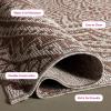 SAFAVIEH Courtyard Collection 8′ x 10′ Beige/Brown CY8734 Indoor-Outdoor Patio Backyard Mudroom Area-Rug(Light Beige/Light Brown)