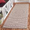 SAFAVIEH Courtyard Collection 8′ x 10′ Beige/Brown CY8734 Indoor-Outdoor Patio Backyard Mudroom Area-Rug(Light Beige/Light Brown)
