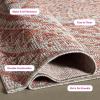 SAFAVIEH Courtyard Collection 8′ x 10′ Beige/Brown CY8734 Indoor-Outdoor Patio Backyard Mudroom Area-Rug(Light Beige/Terracotta)