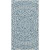 SAFAVIEH Courtyard Collection 8′ x 10′ Beige/Brown CY8734 Indoor-Outdoor Patio Backyard Mudroom Area-Rug(Light Grey / Blue)