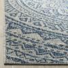 SAFAVIEH Courtyard Collection 8′ x 10′ Beige/Brown CY8734 Indoor-Outdoor Patio Backyard Mudroom Area-Rug(Light Grey / Blue)