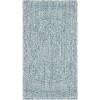 SAFAVIEH Courtyard Collection 8′ x 10′ Beige/Brown CY8734 Indoor-Outdoor Patio Backyard Mudroom Area-Rug(Light Grey/Aqua)