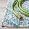 SAFAVIEH Courtyard Collection 8′ x 10′ Beige/Brown CY8734 Indoor-Outdoor Patio Backyard Mudroom Area-Rug(Light Grey/Aqua)