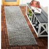 SAFAVIEH Courtyard Collection 8′ x 10′ Beige/Brown CY8734 Indoor-Outdoor Patio Backyard Mudroom Area-Rug(Light Grey/Black)