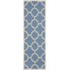 SAFAVIEH Courtyard Collection 8′ x 11′ Blue/Beige CY6243 Moroccan Trellis Indoor/ Outdoor Waterproof Easy-Cleaning Patio Backyard Mudroom Area-Rug(Blue/Beige)
