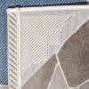 SAFAVIEH Courtyard Collection 8′ x 11′ Blue/Beige CY6243 Moroccan Trellis Indoor/ Outdoor Waterproof Easy-Cleaning Patio Backyard Mudroom Area-Rug(Blue/Beige)
