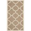 SAFAVIEH Courtyard Collection 8′ x 11′ Blue/Beige CY6243 Moroccan Trellis Indoor/ Outdoor Waterproof Easy-Cleaning Patio Backyard Mudroom Area-Rug(Brown)