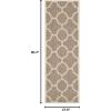 SAFAVIEH Courtyard Collection 8′ x 11′ Blue/Beige CY6243 Moroccan Trellis Indoor/ Outdoor Waterproof Easy-Cleaning Patio Backyard Mudroom Area-Rug(Brown)