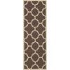 SAFAVIEH Courtyard Collection 8′ x 11′ Blue/Beige CY6243 Moroccan Trellis Indoor/ Outdoor Waterproof Easy-Cleaning Patio Backyard Mudroom Area-Rug(Dark Brown)