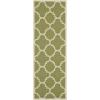 SAFAVIEH Courtyard Collection 8′ x 11′ Blue/Beige CY6243 Moroccan Trellis Indoor/ Outdoor Waterproof Easy-Cleaning Patio Backyard Mudroom Area-Rug(Green/Beige)
