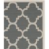 SAFAVIEH Courtyard Collection 8′ x 11′ Blue/Beige CY6243 Moroccan Trellis Indoor/ Outdoor Waterproof Easy-Cleaning Patio Backyard Mudroom Area-Rug(Grey/Beige)