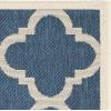 SAFAVIEH Courtyard Collection 8′ x 11′ Blue/Beige CY6243 Moroccan Trellis Indoor/ Outdoor Waterproof Easy-Cleaning Patio Backyard Mudroom Area-Rug(Navy / Beige)