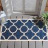 SAFAVIEH Courtyard Collection 8′ x 11′ Blue/Beige CY6243 Moroccan Trellis Indoor/ Outdoor Waterproof Easy-Cleaning Patio Backyard Mudroom Area-Rug(Navy/Beige)