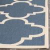 SAFAVIEH Courtyard Collection 8′ x 11′ Blue/Beige CY6243 Moroccan Trellis Indoor/ Outdoor Waterproof Easy-Cleaning Patio Backyard Mudroom Area-Rug(Red)