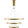 SAFAVIEH Couture Lighting Collection Meranda Modern White 3-Tier LED Chandelier(Gold)