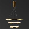SAFAVIEH Couture Lighting Collection Meranda Modern White 3-Tier LED Chandelier(Gold)