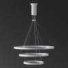 SAFAVIEH Couture Lighting Collection Meranda Modern White 3-Tier LED Chandelier(White)