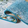 SAFAVIEH Glacier Collection Area Rug – 5’3″ x 7’6″, Blue & Multi, Modern Abstract Design, Non-Shedding & Easy Care, Ideal for High Traffic Areas in Living Room, Bedroom (GLA125B)(Blue/Gold)