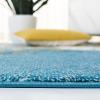 SAFAVIEH Glacier Collection Area Rug – 5’3″ x 7’6″, Blue & Multi, Modern Abstract Design, Non-Shedding & Easy Care, Ideal for High Traffic Areas in Living Room, Bedroom (GLA125B)(Blue/Gold)