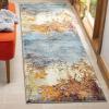 SAFAVIEH Glacier Collection Area Rug – 5’3″ x 7’6″, Blue & Multi, Modern Abstract Design, Non-Shedding & Easy Care, Ideal for High Traffic Areas in Living Room, Bedroom (GLA125B)(Blue/Multi)